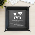Graduation Gift Custom University College School - Personalized Leather Valet Tray