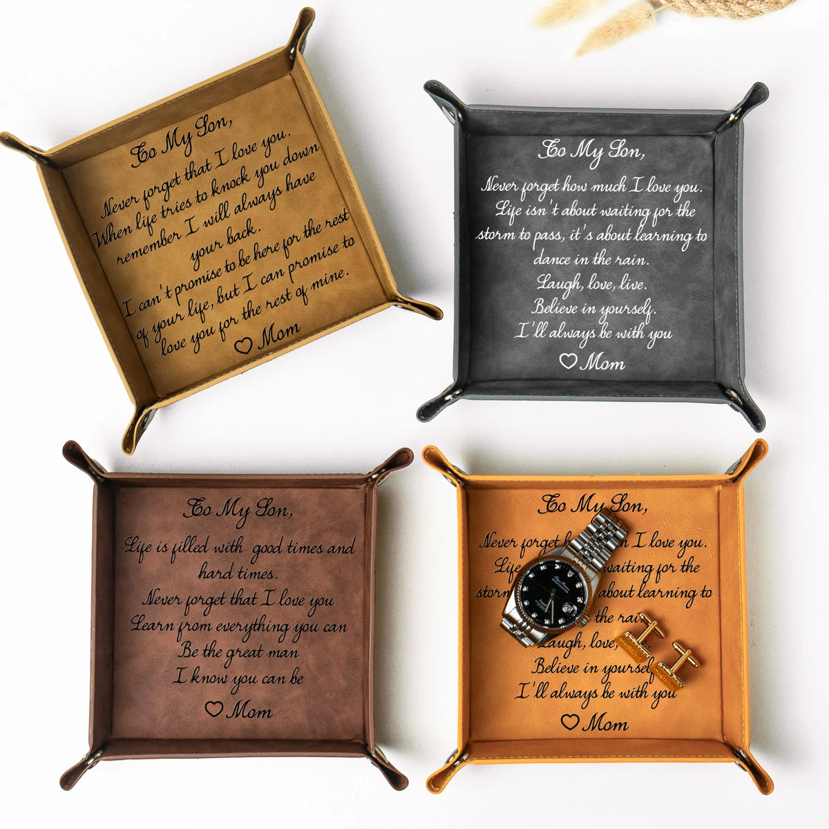 Never Forget That I Love You - Personalized Valet Tray