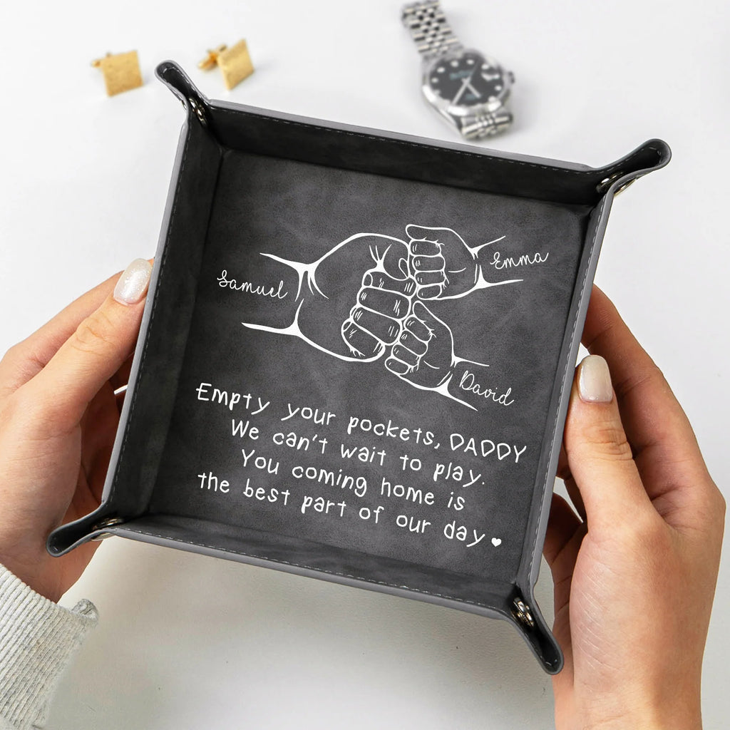 Empty Your Pockets, Dad We Can't Wait To Play - Personalized Valet Tray